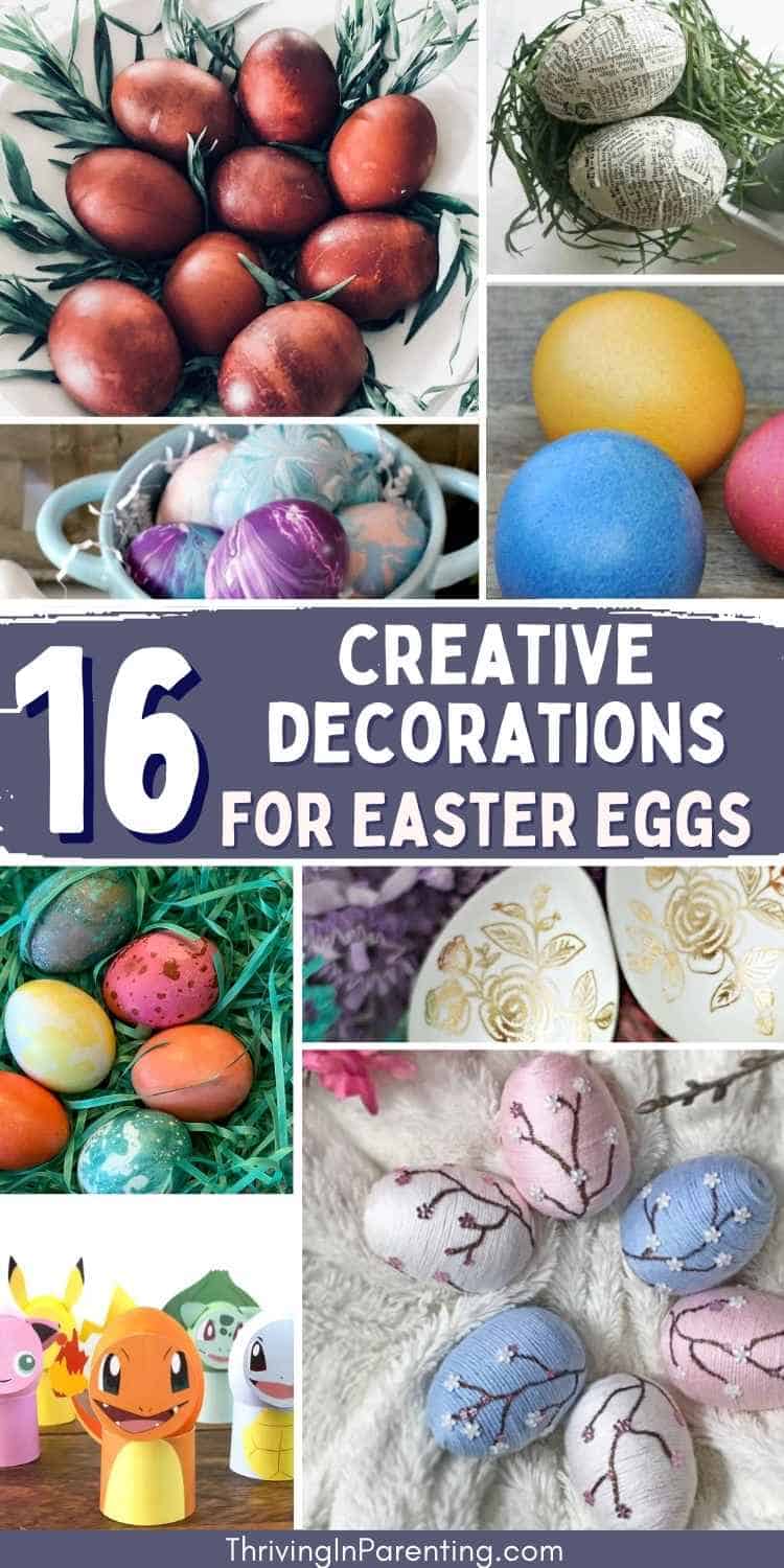 16 creative decorations for easter eggs