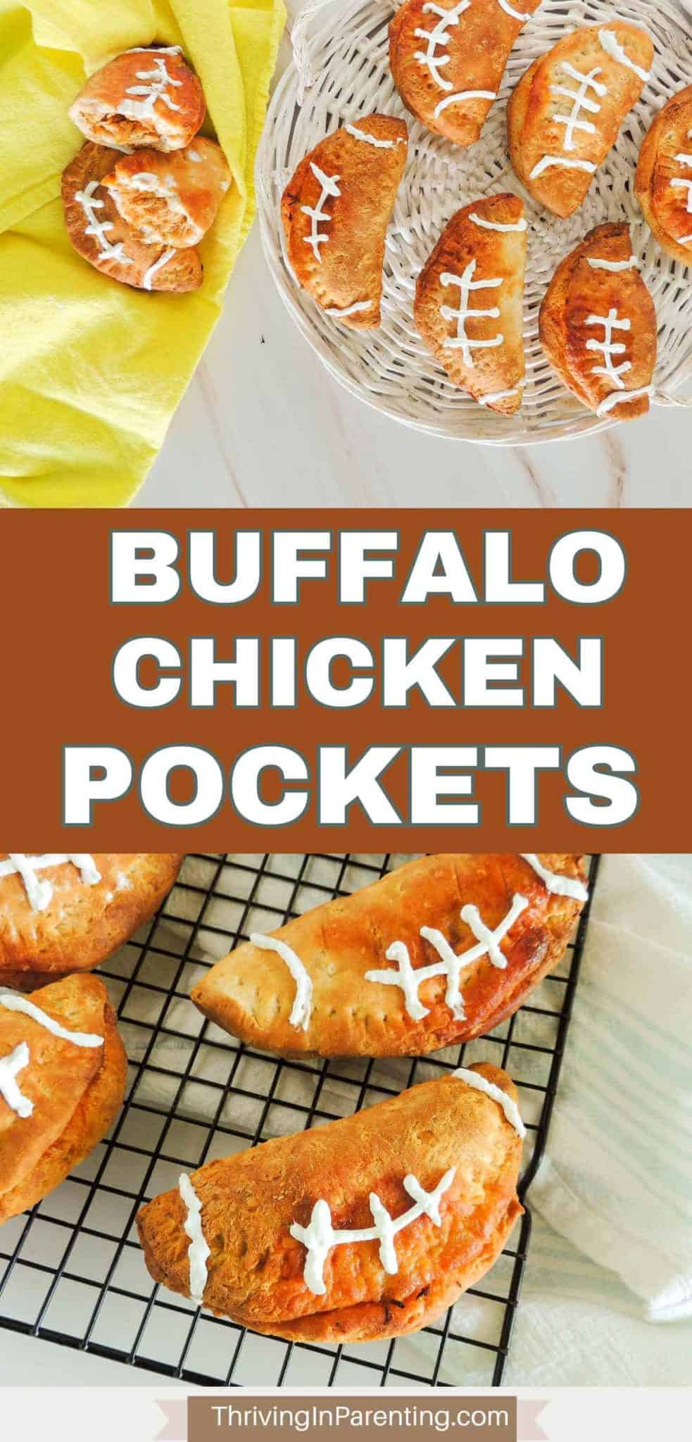 Football Buffalo Chicken Pockets For Game Day Snacking