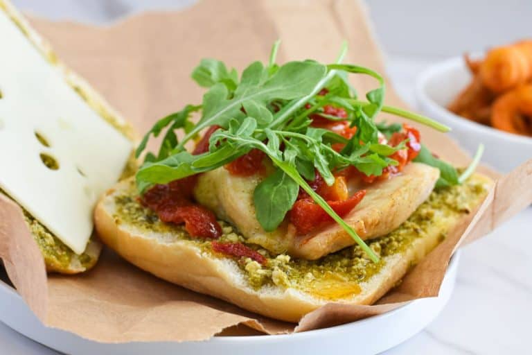 Crispy and Delicious Air Fryer Pesto Chicken Sandwich