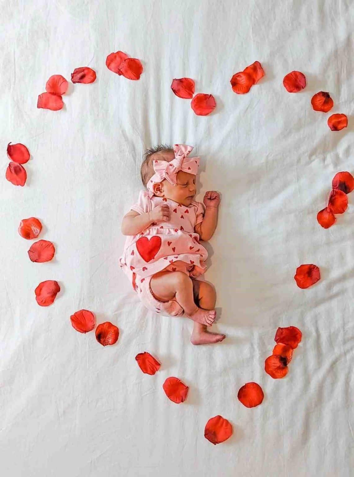 Valentine's Day Baby Photoshoot Ideas For Easy DIY Images