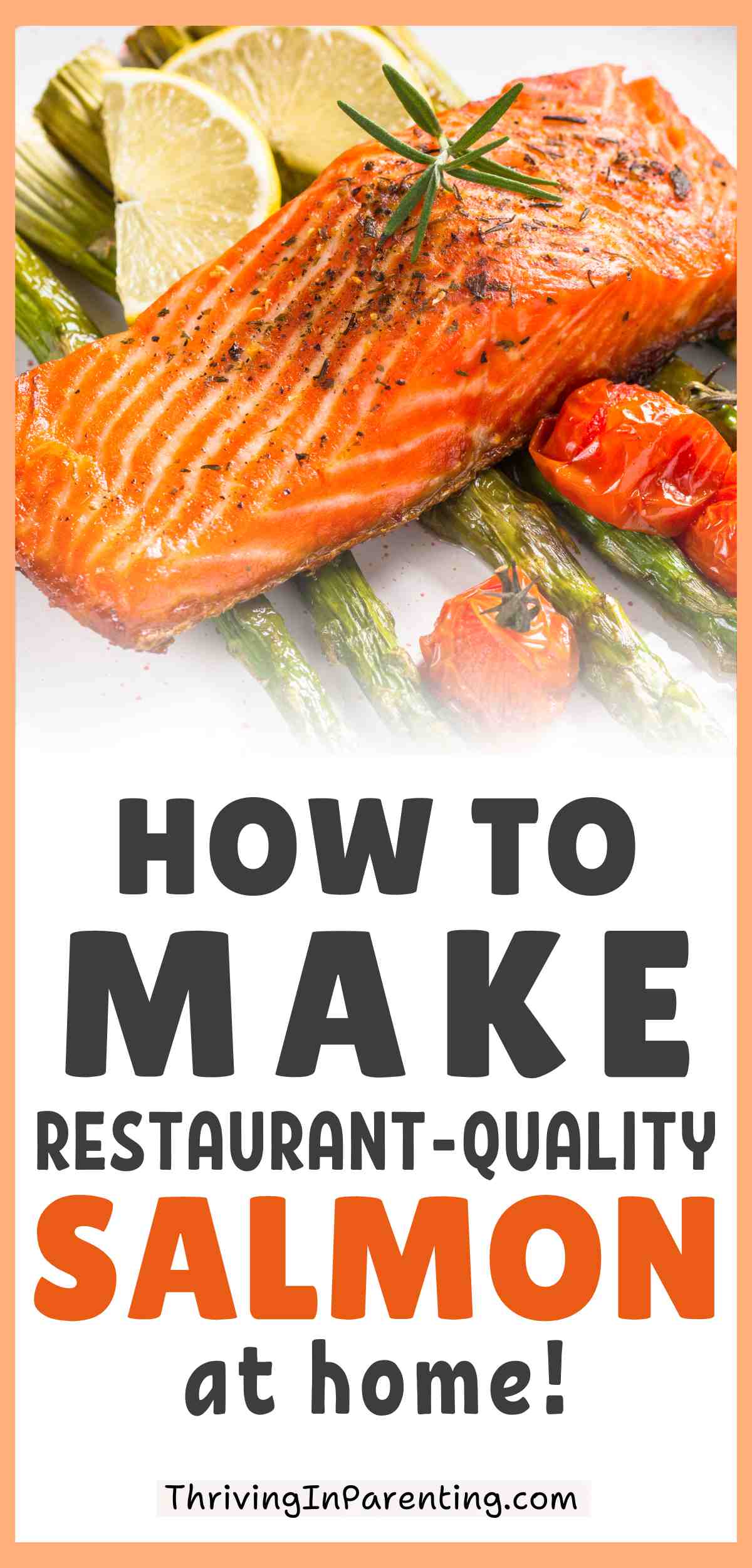 Pin image of how to make salmon at home.