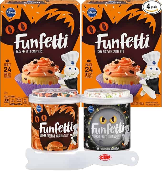 Two boxes of Pillsbury Funfetti Halloween Bundle.