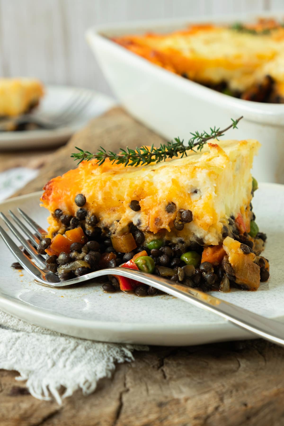 Individual Lentil Shepherd's Pies