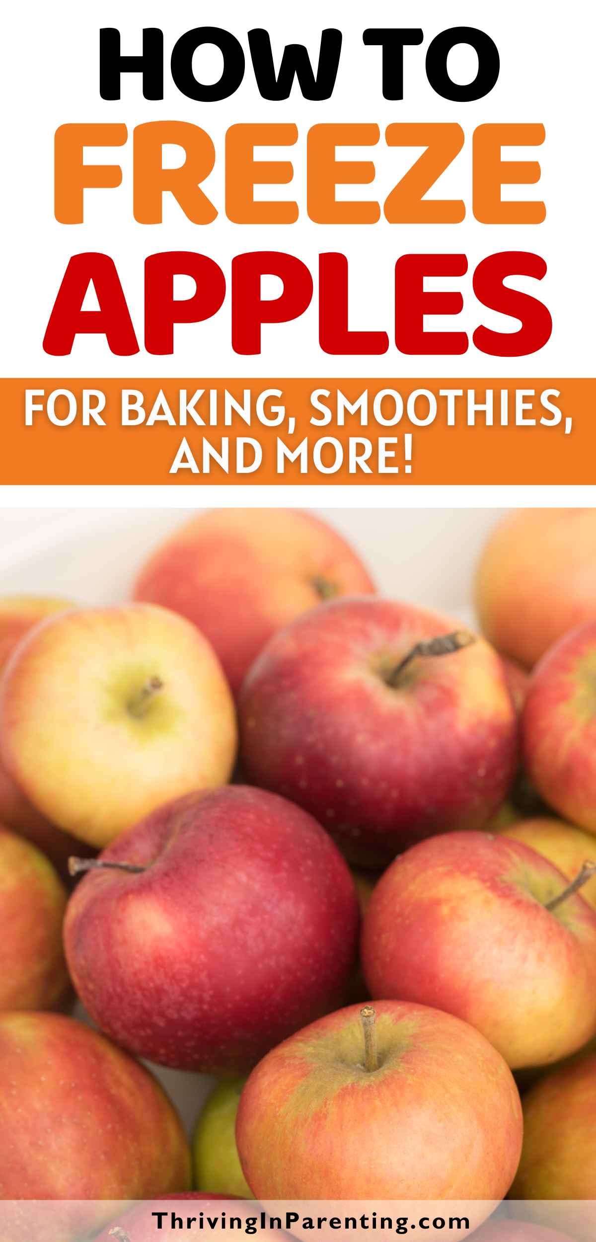 Pin image of how to freeze apples syndicated blog article.