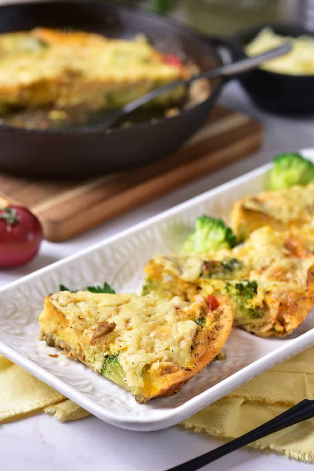 Fluffy Broccoli Fluffy Broccoli and Cheese Frittata You Can Whip Up in Minutes