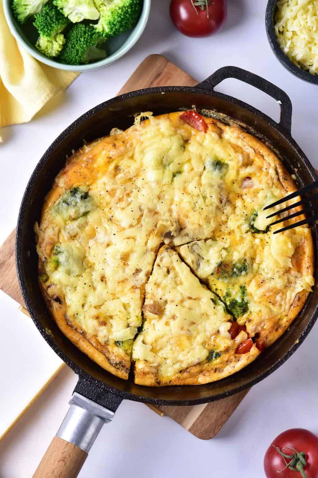 Fluffy Broccoli Fluffy Broccoli and Cheese Frittata You Can Whip Up in Minutes