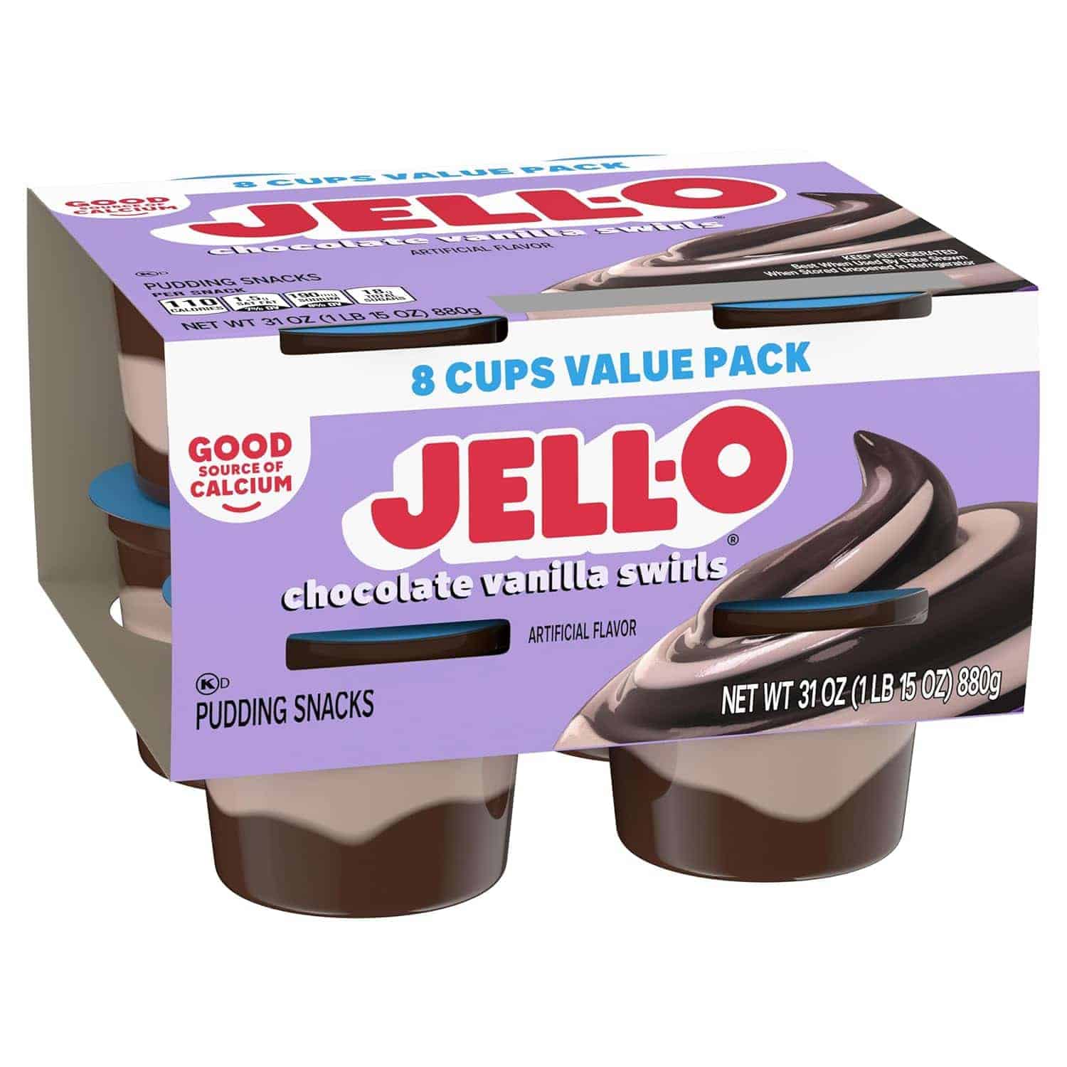 Creamy chocolate vanilla swirl pudding cups for family snacks and parenting moments.